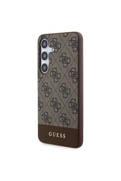 Guess Case 4g Stripe Logo Samsung Galaxy S24 Plus Brown