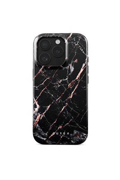 BURGA Husa Dual Layer Rose Gold Marble iPhone 16 Pro