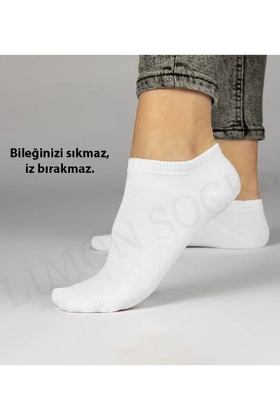 Limon Socks 10 Pairs of Cotton Combed Lycra Men's Women's Booties Socks