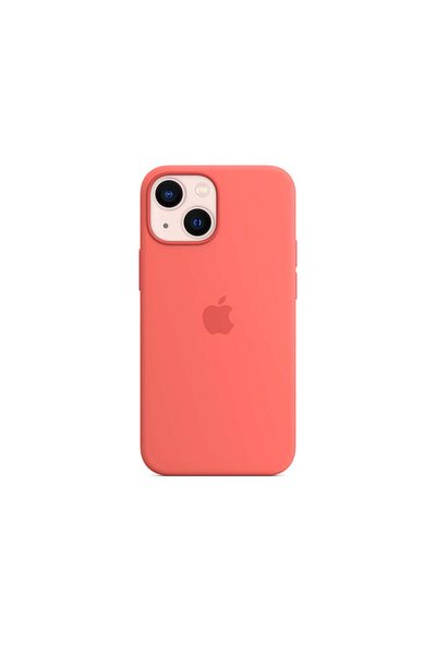 Apple Husa Original iPhone 13 Silicon, MagSafe, Pink Pomelo