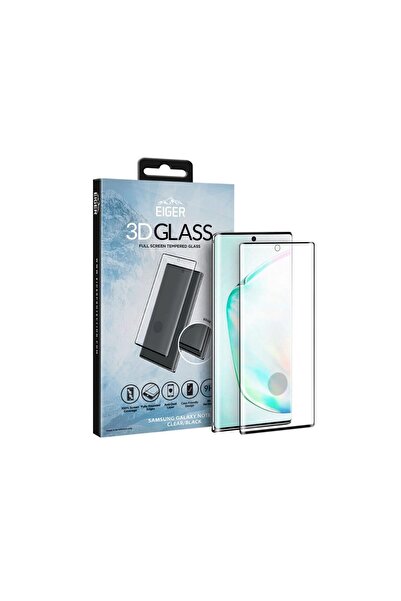 EIGER Folie Samsung Galaxy Note 10 Sticla Curbata 3D Clear Black