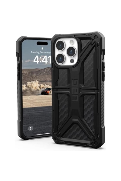 UAG Husa Monarch Series iPhone 15 Pro Max Carbon Black