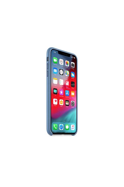 Apple Husa Original iPhone XS Max Apple Leather Cornflower