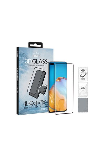 EIGER Foil Huawei P40 Glass 3d Edge To Edge Clear Black