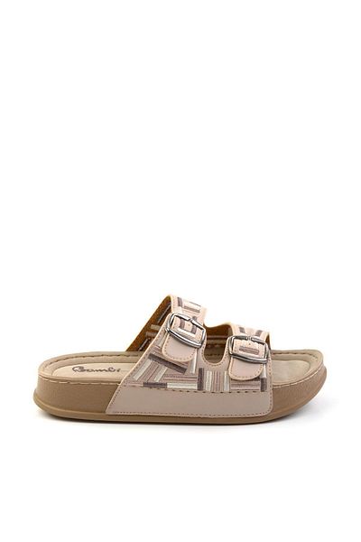 Bambi Beige Multicolor Women's Slippers K04099501209