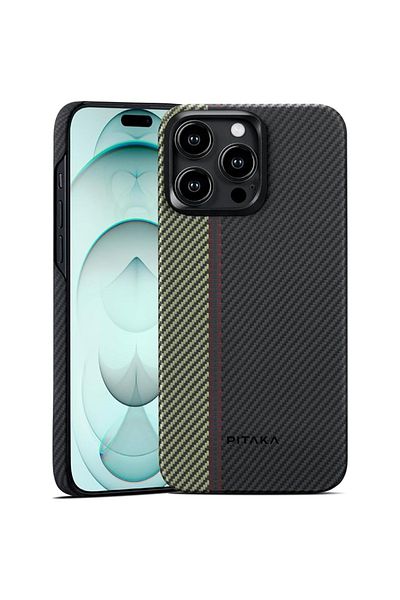 PITAKA Magez 4 Aramid 600d Iphone 15 Pro Max case, Magsafe Overture