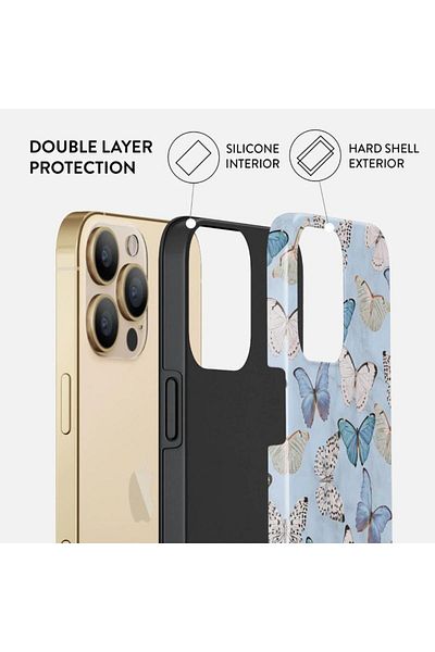 BURGA Husa Iphone 13 Pro Dual Layer Give Me Butterflies