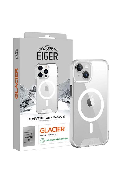 EIGER Glacier Magsafe Case iPhone 15 Clear