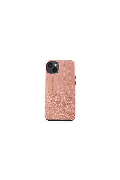 BURGA Husa iPhone 14 Plus Dual Layer Pink Croco