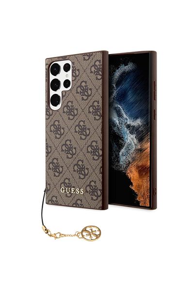 Guess Case 4G Charms Samsung Galaxy S24 Ultra Brown
