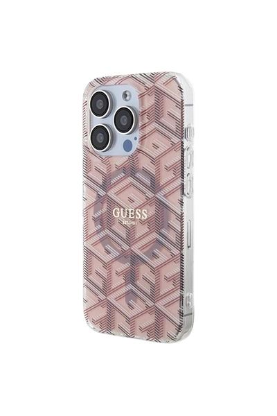 Guess Gcube Magsafe Iphone 15 Pro Max case Pink