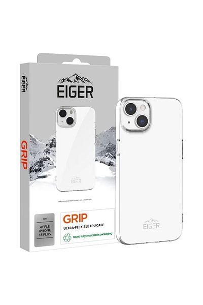 EIGER iPhone 15 Plus Clear Grip Cover