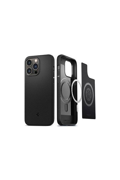 Spigen Case Iphone 14 Pro Max Mag Armor Magsafe Matte Black