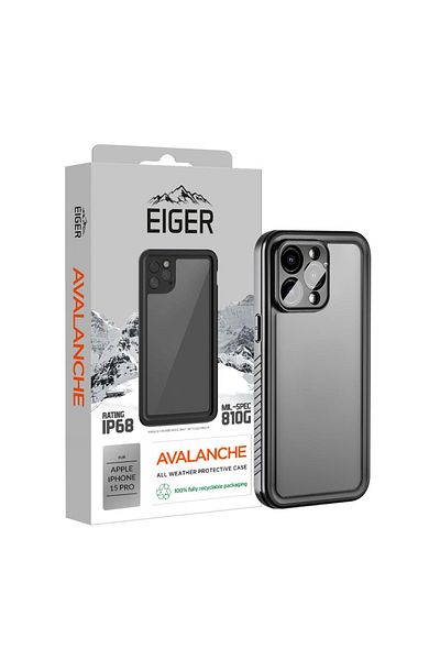 EIGER Avalanche Case Iphone 15 Pro Black
