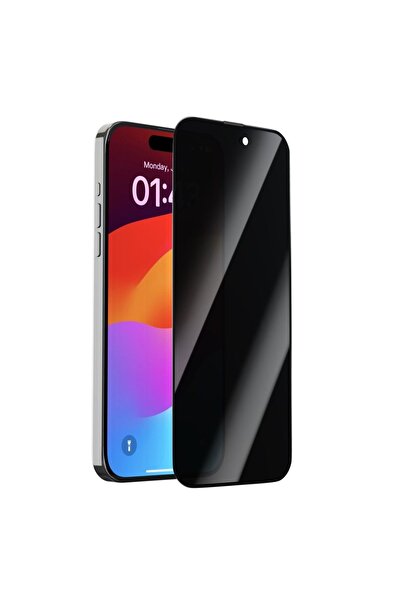 Devia Folie Sticla Van Series Full Screen Privacy Twice iPhone 15 Pro Max Negru