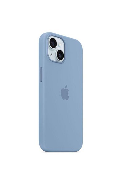 Apple Husa Originala Silicon Iphone 15 Plus, Magsafe, Winter Blue
