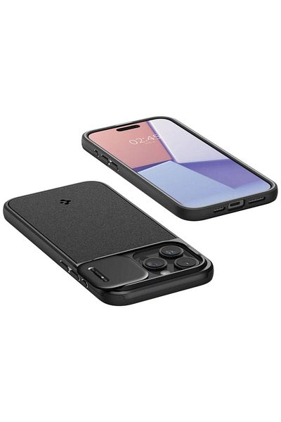 Spigen Husa Optik Armor Magsafe Iphone 15 Pro Black