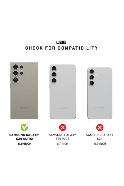 UAG Flex Shield Plus Samsung Galaxy S24 Ultra Clear foil
