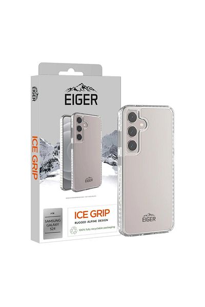 EIGER Ice Grip Samsung Galaxy S24 Case Clear