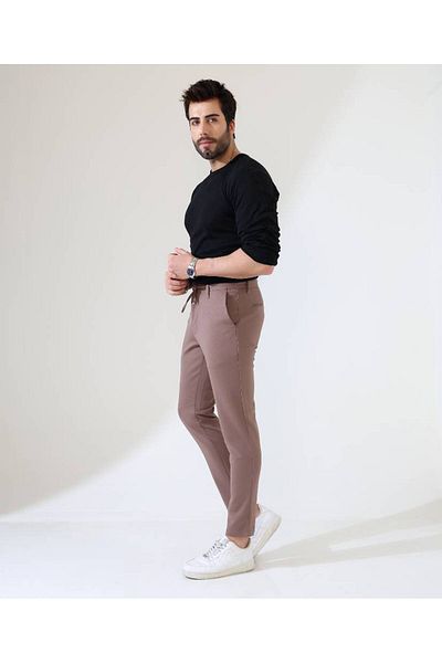 Benim Denim Sunello Mink Jogger Men's Trousers – Add Color to Your Style, Don'T Compromise on Comfort