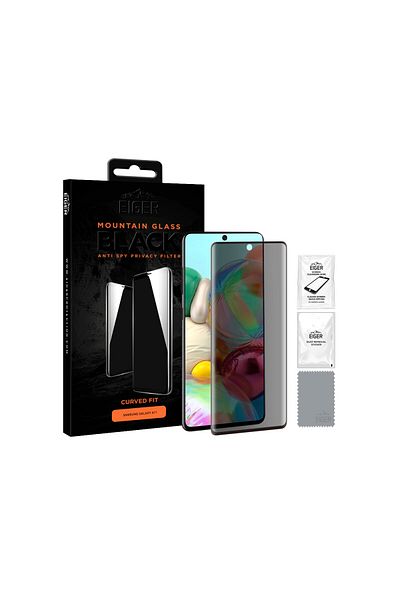EIGER Folie Samsung Galaxy A71 Sticla 3D Privacy Mountain Glass Clear