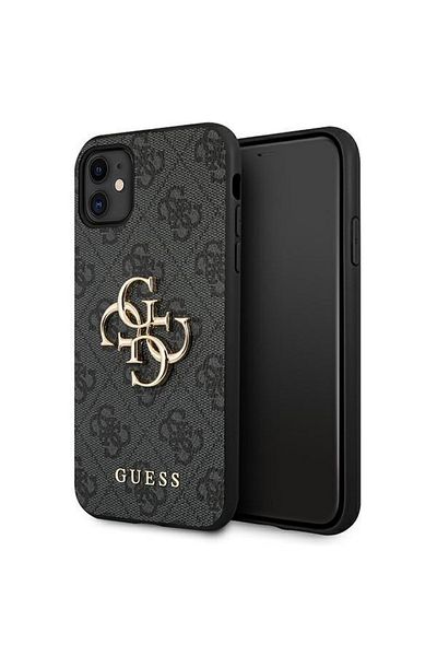Guess Case Pu 4g Metal Logo Iphone 11 Gray