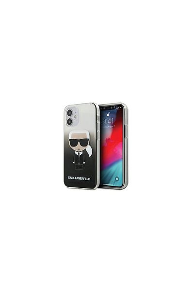 Karl Lagerfeld Iphone 12 Mini Gradient Ikonik Case Black