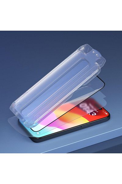 Devia Van Series Full Screen Ultra-thin iPhone 15 Glass Film, With Transparent Mounting Kit