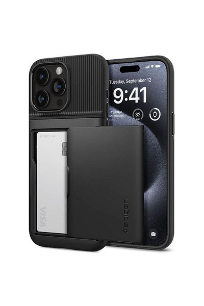 Spigen Slim Armor Cs Case Iphone 15 Pro Black