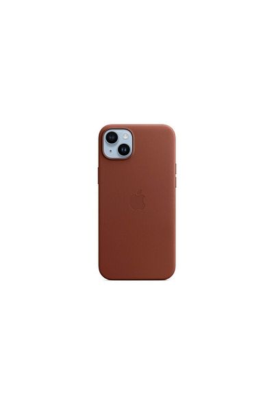 Apple Original iPhone 14 Plus Leather Case, Magsafe, Umber