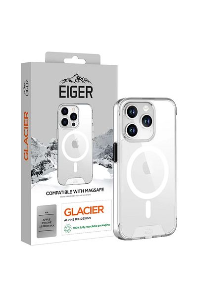 EIGER Husa Glacier Magsafe Case iPhone 15 Pro Max Clear