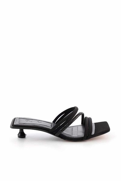 Bambi Matte Black Women's Slippers K04213431838