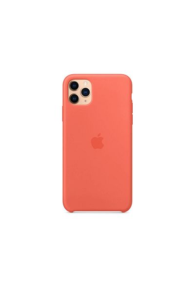 Apple Husa Original iPhone 11 Pro Max Silicon Clementine Orange
