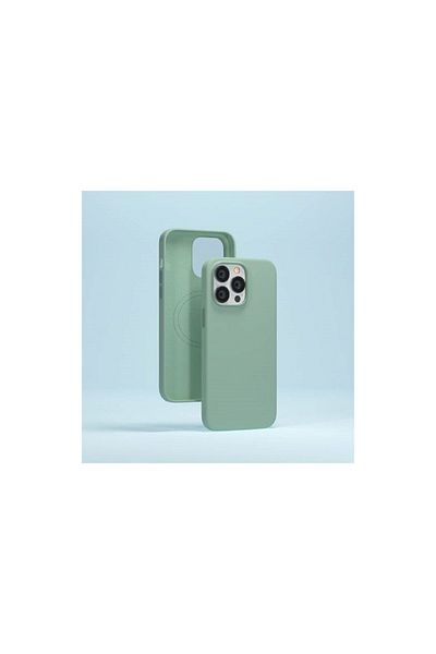 Devia Case Iphone 14 Nature Series Silicone Magnetic Light Green