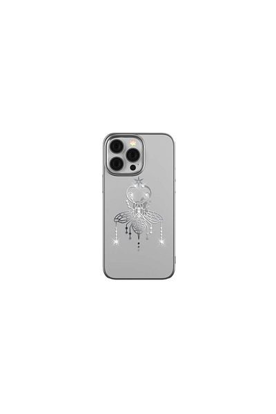 Devia Husa cu Cristale Swarovski iPhone 14 Pro Max Summer Series Protective Silver