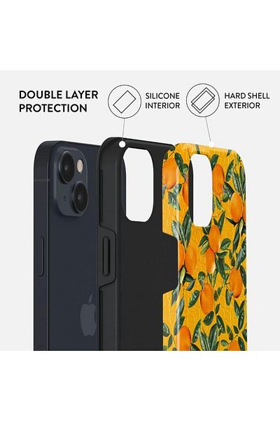 BURGA Husa iPhone 14 Plus Burga Dual Layer Orange Lemonade