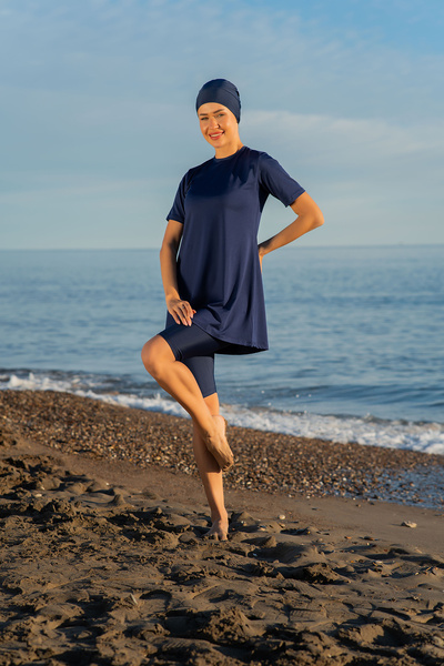 Ruko Maio MİRATES LACİVERT RENK YARIM KOL BÜYÜK BEDEN MİCRO (ESNEK VE ÇABUK K...