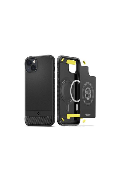 Spigen iPhone 14 Plus Rugged Armor Magsafe Matte Black case