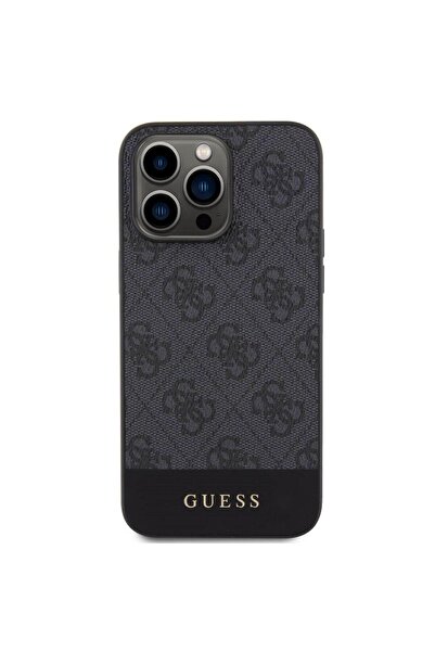 Guess Husa 4G Stripe Logo MagSafe iPhone 15 Pro Negru