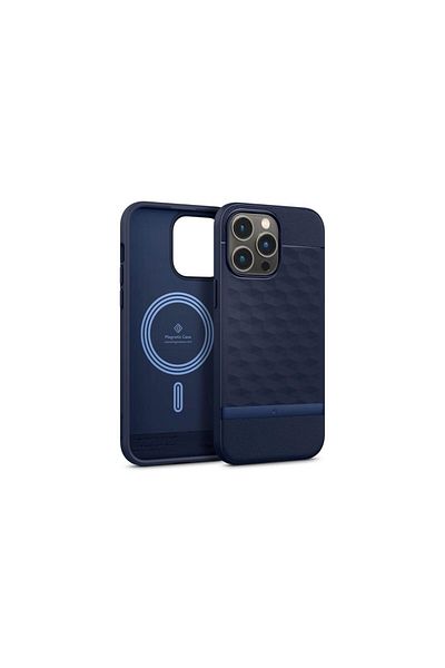 Spigen Husa iPhone 14 Pro Spigen Caseology Parallax MagSafe Midnight Blue