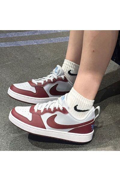 Nike Sports Shoes Court Borough Low Recraft Sneaker