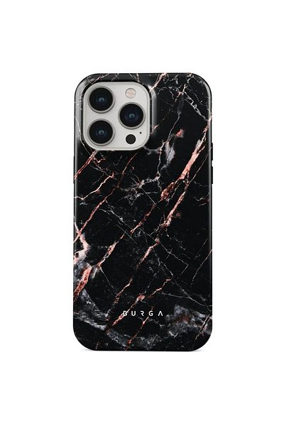 BURGA Dual Layer Rose Gold Marble iPhone 15 Pro case