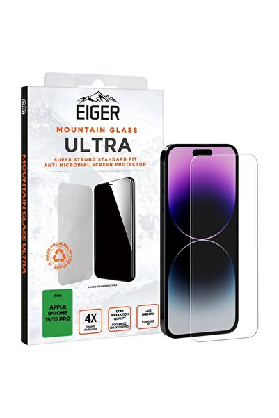 EIGER Folie Sticla Mountain Glass Ultra GRS iPhone 15 / 15 Pro Clear