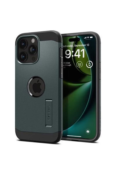 Spigen Case Tough Armor Magsafe Iphone 15 Pro Abyss Green