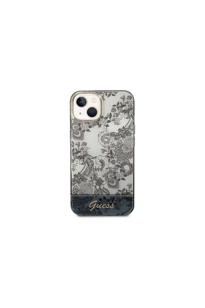 Guess Iphone 14 Plus Tpu Case Toile De Jouy Gray