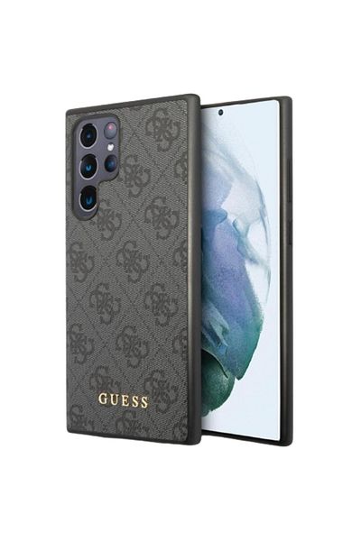 Guess Case 4g Metal Gold Logo Samsung Galaxy S24 Ultra Black