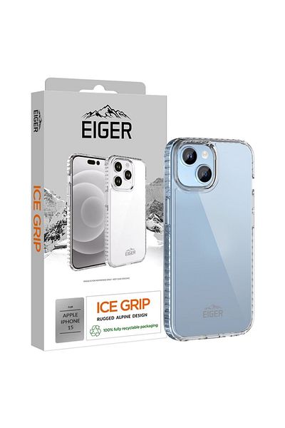 EIGER Ice Grip iPhone 15 Clear Case