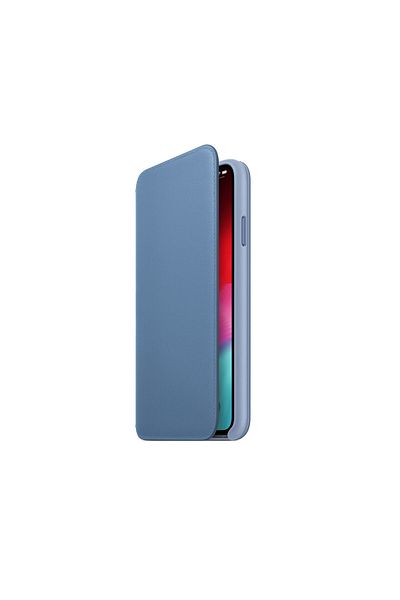 Apple Husa Original iPhone XS Max Leather Folio Cornflower