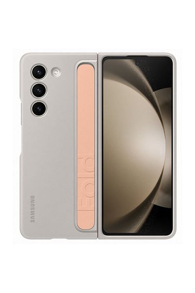 Samsung Original Stand Cover With Strap Galaxy Z Fold5 Sand