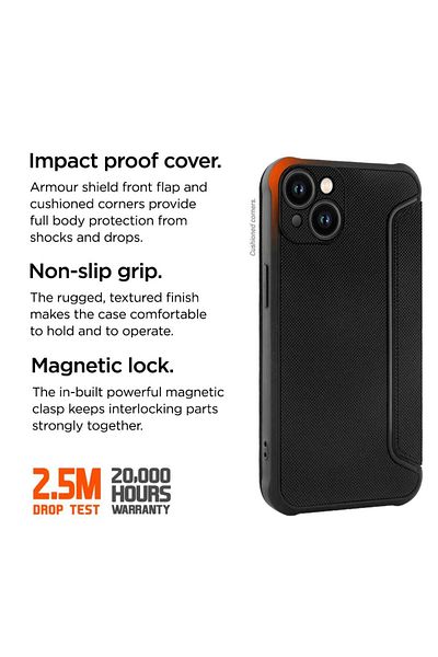 EIGER North Folio Case iPhone 14 Plus Black